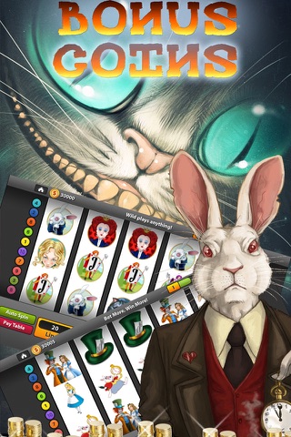 Wonderland Slots - Adventure of White Rabbit: Play Las Vegas Casino Slots & Slot Tournament Games screenshot 2