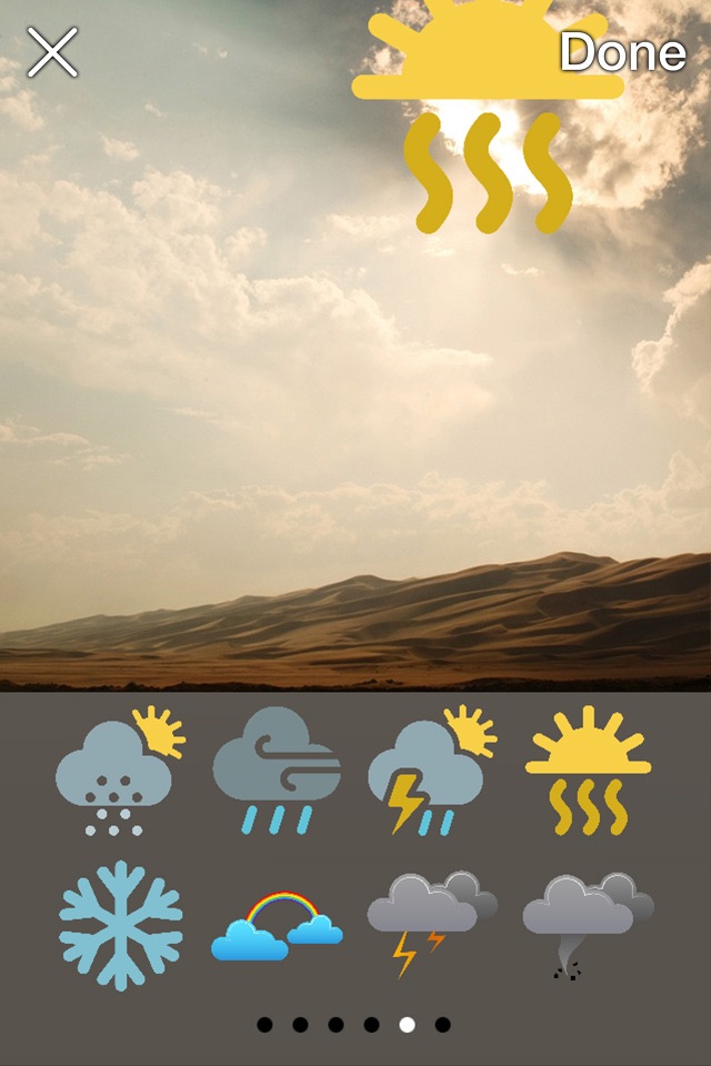 Iconic Weather Stickers screenshot 4