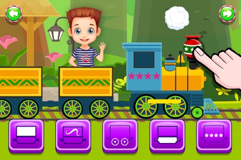 Build My Train - Paint, Fix & Design! Kids Subway Ride & Salon Games screenshot 2