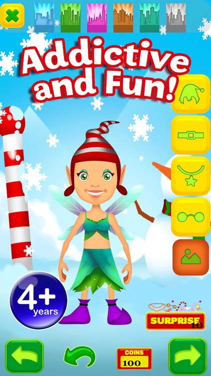 My Magic Little Elf and Fairy Princess Dream Xmas Party Adventure Free Dress Up Game