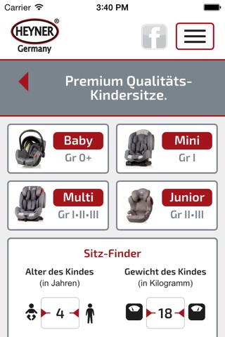 HEYNER® Auto-Kindersitze screenshot 2