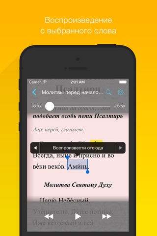 Псалтирь с аудио screenshot 2