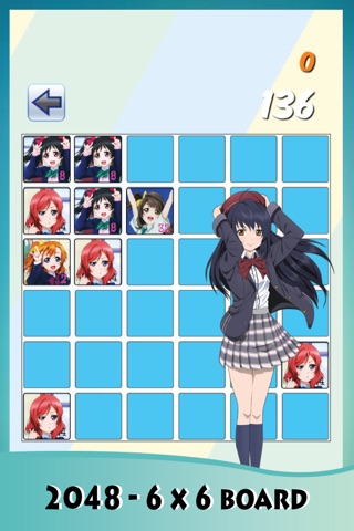 2048 Game School Idol Festival Edition - All about best puzzle : Trivia game screenshot 3