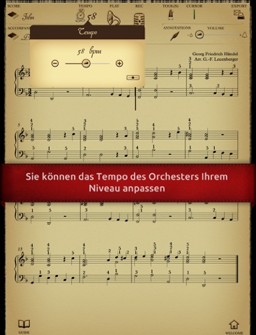 Play Händel – Sarabande (partition interactive pour piano) screenshot 3