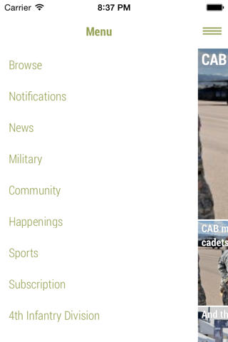 Fort Carson Mountaineer Mobile screenshot 2