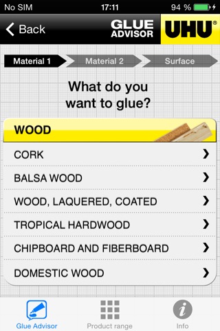 UHU Glue Advisor screenshot 2