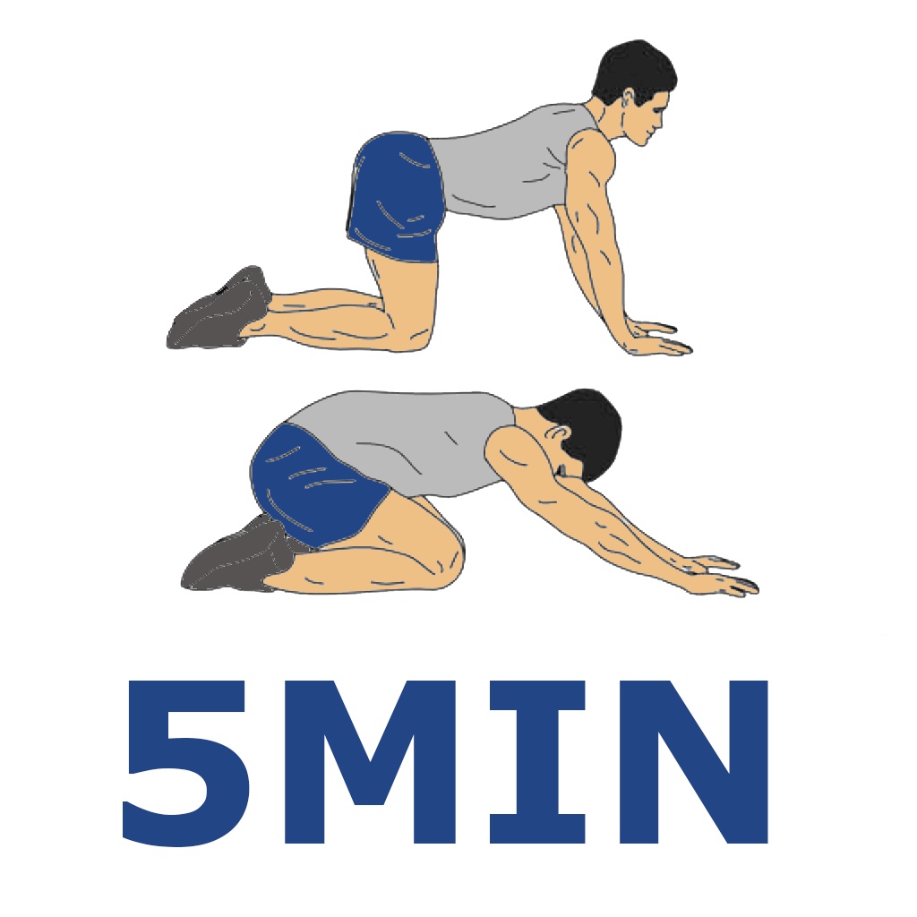 5 Min Lower Back Workout - Your Personal Fitness Trainer for Calisthenics exercises - Work from home, Lose weight, Stay fit! icon