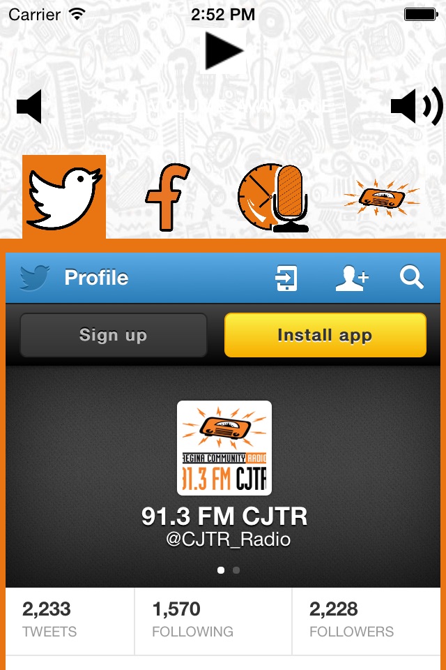 91.3 FM CJTR Regina Community Radio App screenshot 3