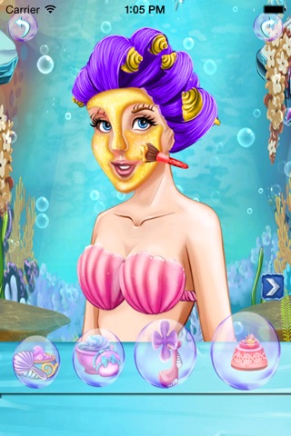 makeup games for free - mermaids games screenshot 2