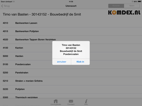 Komdex Uren screenshot 4