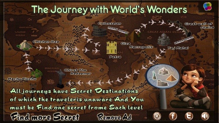 can you escape : the seven wonders hidden object