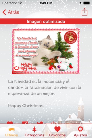 SMS Navidad 2015 PRO: Descubre la app de humor navideño y felicitaciones de navidad más divertida screenshot 4