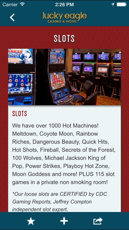 Lucky Eagle Casino by Bally Technologies Inc