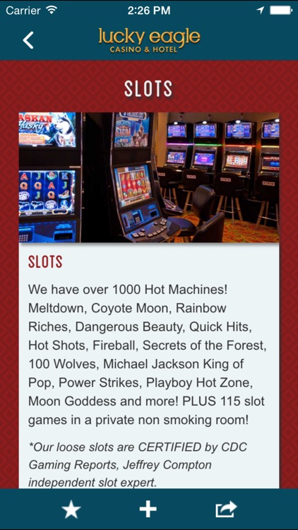 Lucky Eagle Casino screenshot-3