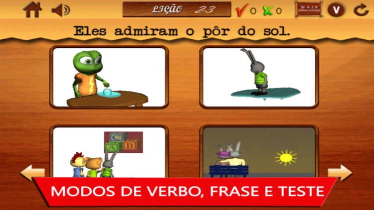 Verbos português para as crianças- Parte 2-Linguagem animada: Free Portuguese language learning app for kids to learn animated verbs & play