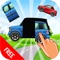 子供と幼児のための車とトラックのパズル語彙ゲーム - 子供の教育ジグソーパズルは、車両語彙を学ぶために