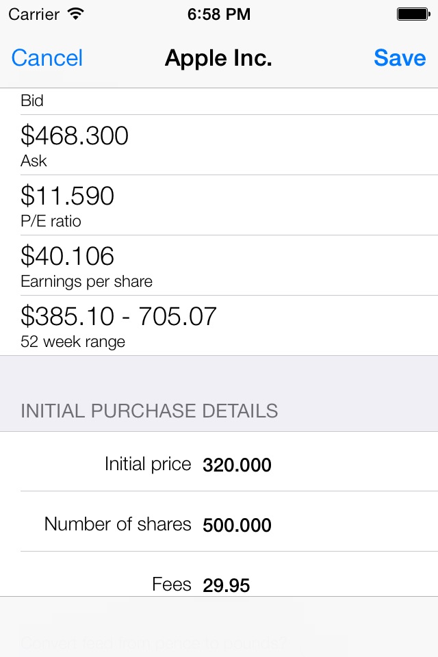 My Stocks 2 screenshot 2