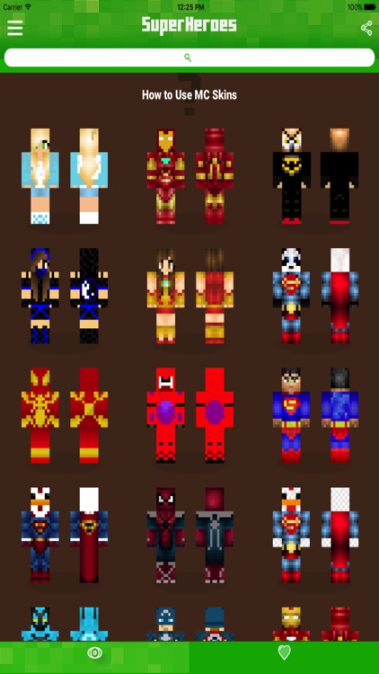 Super Hero Skins for Minecraft PE - Pocket Edition by Tosak Promjanthuek