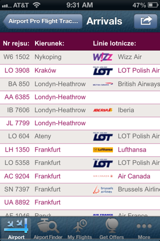 Warsaw Airport Info + Radar screenshot 4