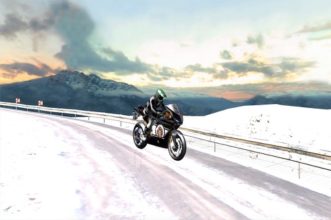 Super Bike Snow Race- 3D the fastest heavy speed bikes on ice and snow screenshot 2