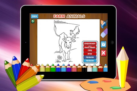 Barn Animals Coloring Book for Kids screenshot 2