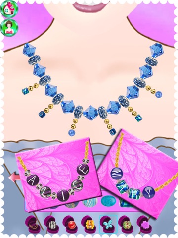 Art Diy Salon-Necklace,Bracelet,Ring,Earrings:Kids Game HD screenshot 3