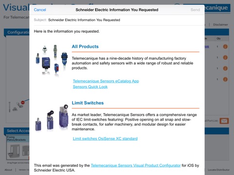 Telemecanique™ Sensors Visual Product Configurator screenshot 3
