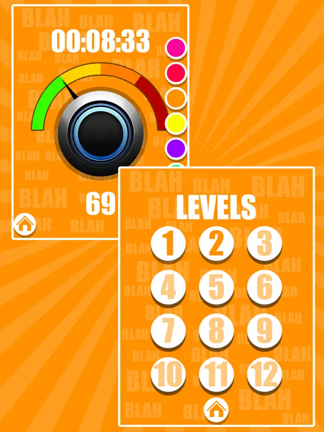 Blah Button Faster Fingers First, game for IOS