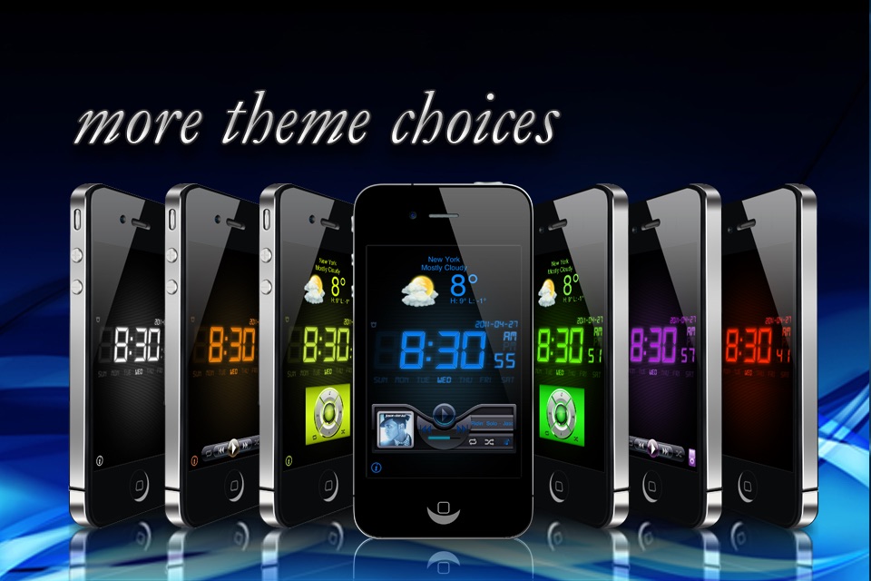 Alarm Clock Xtrm Wake & Rise Pro HD Free - Weather + Music Player screenshot 2