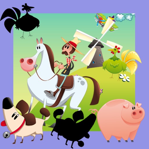 Animated Shadow Puzzle: Funny Game-s For Small Kid-s with Happy Farm Animal-s iOS App