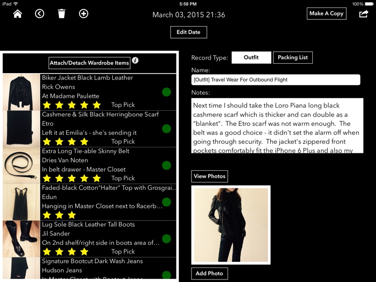 Wardrobe Log screenshot-4