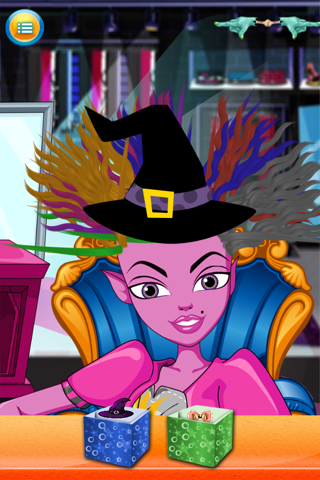 Kids New Halloween Hair Salon game for hair style makeover screenshot 4