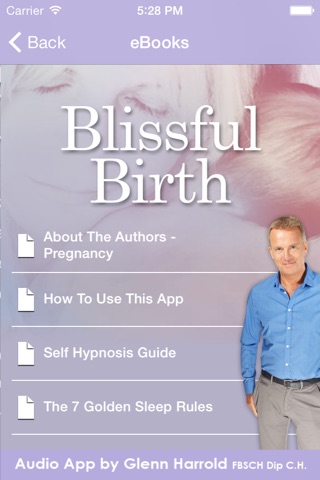 Blissful Birth by Glenn Harrold & Janey Lee Grace: Advice & Self-Hypnosis Relaxation screenshot 3