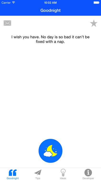 Goodnight message