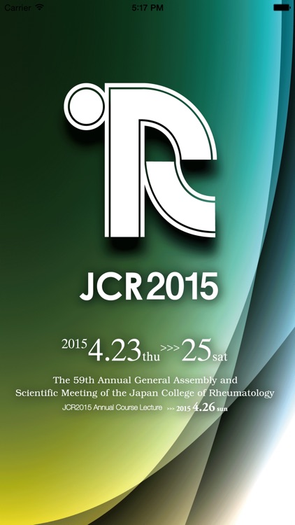 The 59th Annual General Assembly and Scientific Meeting of the Japan College of Rheumatology