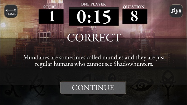 Mortal Instruments Multiplayer Trivia