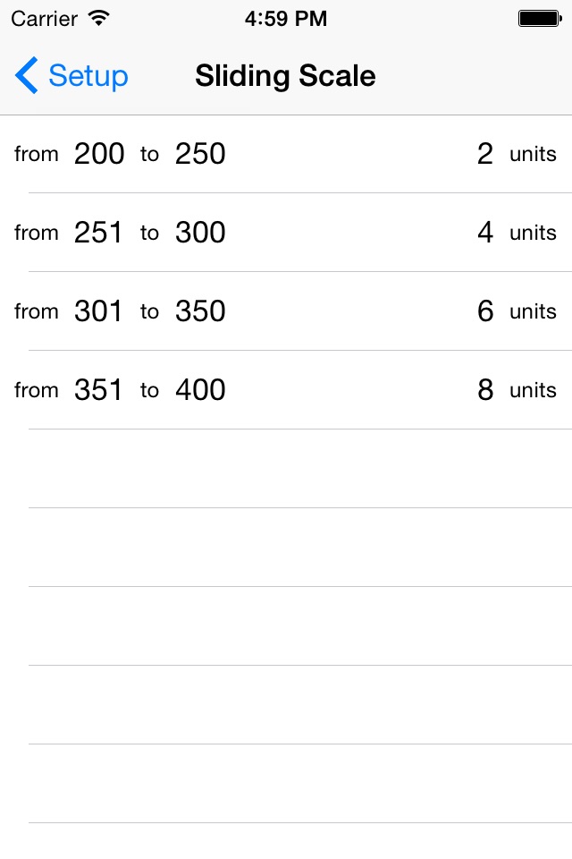 Sliding Scale - for doctors and nurses prescribing insulin screenshot 4