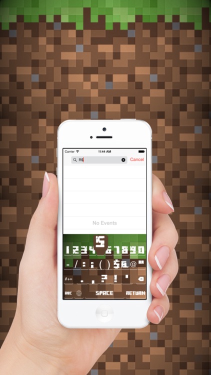 Pixel Keyboard - Minecraft Theme