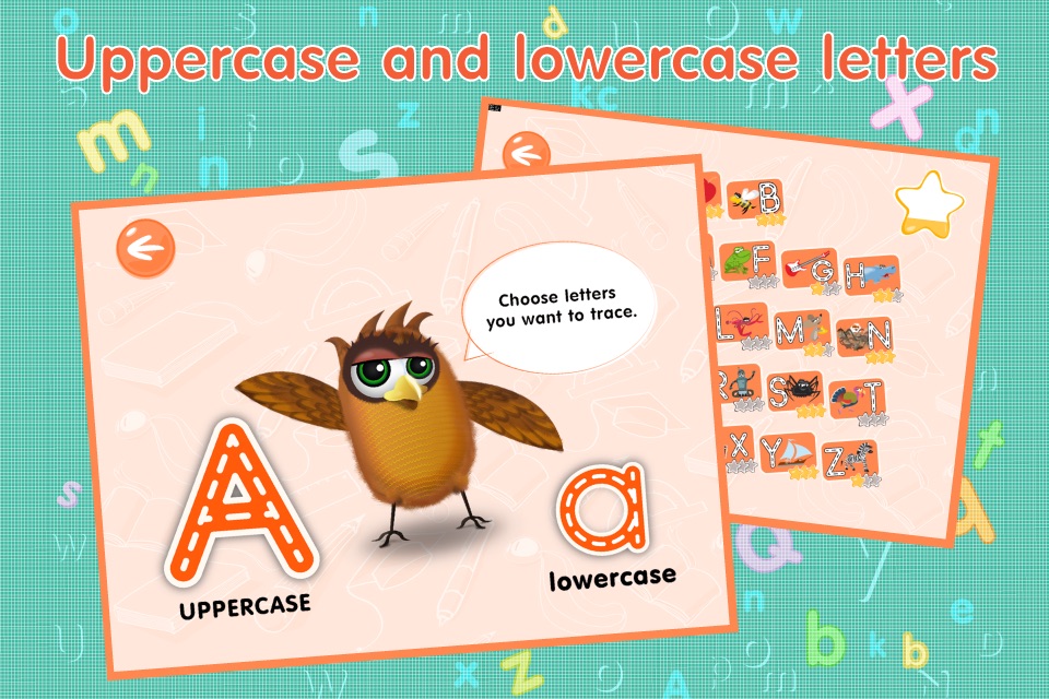 ABCs alphabet phonics games for kids based on Montessori learining approach screenshot 2