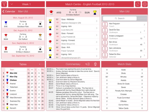 English Football 2012-2013 - Match Centre screenshot 2