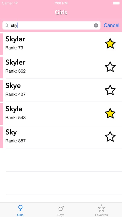 Baby Girl Names LITE screenshot-3
