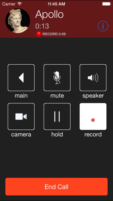 Screenshots of Acrobits Softphone for iPhone