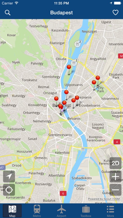 Budapest Offline Map - City Metro Airport