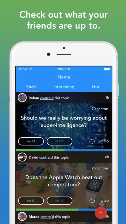 Contra - Social opinions platform screenshot-3