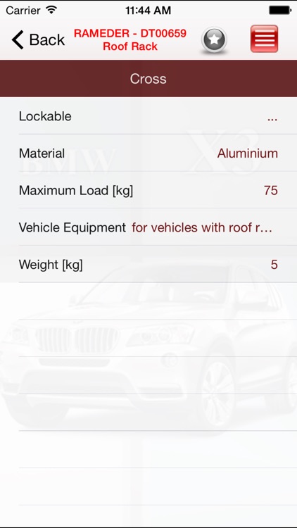 Autoparts BMW X3
