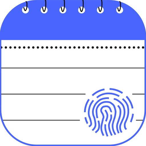 Touch Secure Notepad iOS App