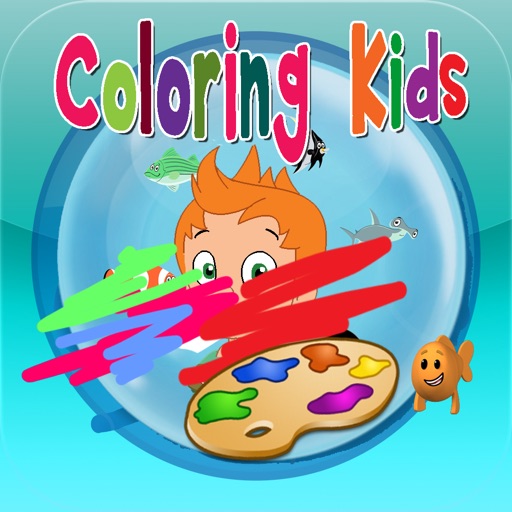 Kids Painting Color For Bubble Guppies Edition