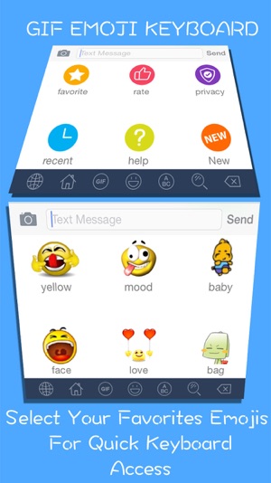 GIF Emoji Keyboard PRO -  New 5000 + Animated 3D Emoticons K(圖3)-速報App