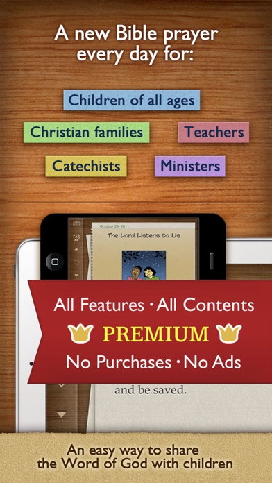 How to cancel & delete Children's Bible Daily Prayer PREMIUM for your Family and School from iphone & ipad 1