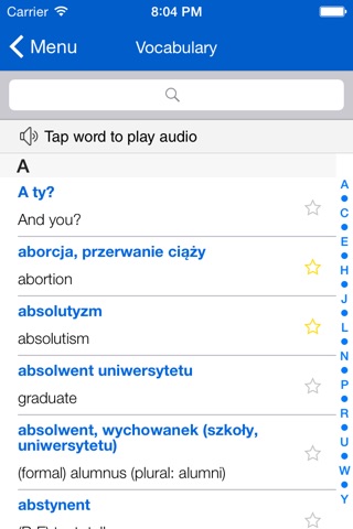 eTutor Angielski A1 for iPhone screenshot 3